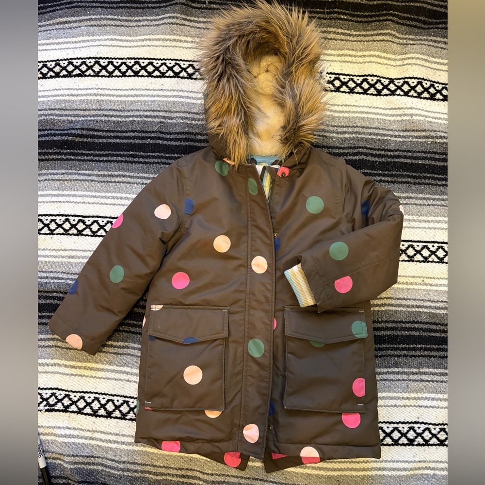 BODEN girls lined winter parka size 6